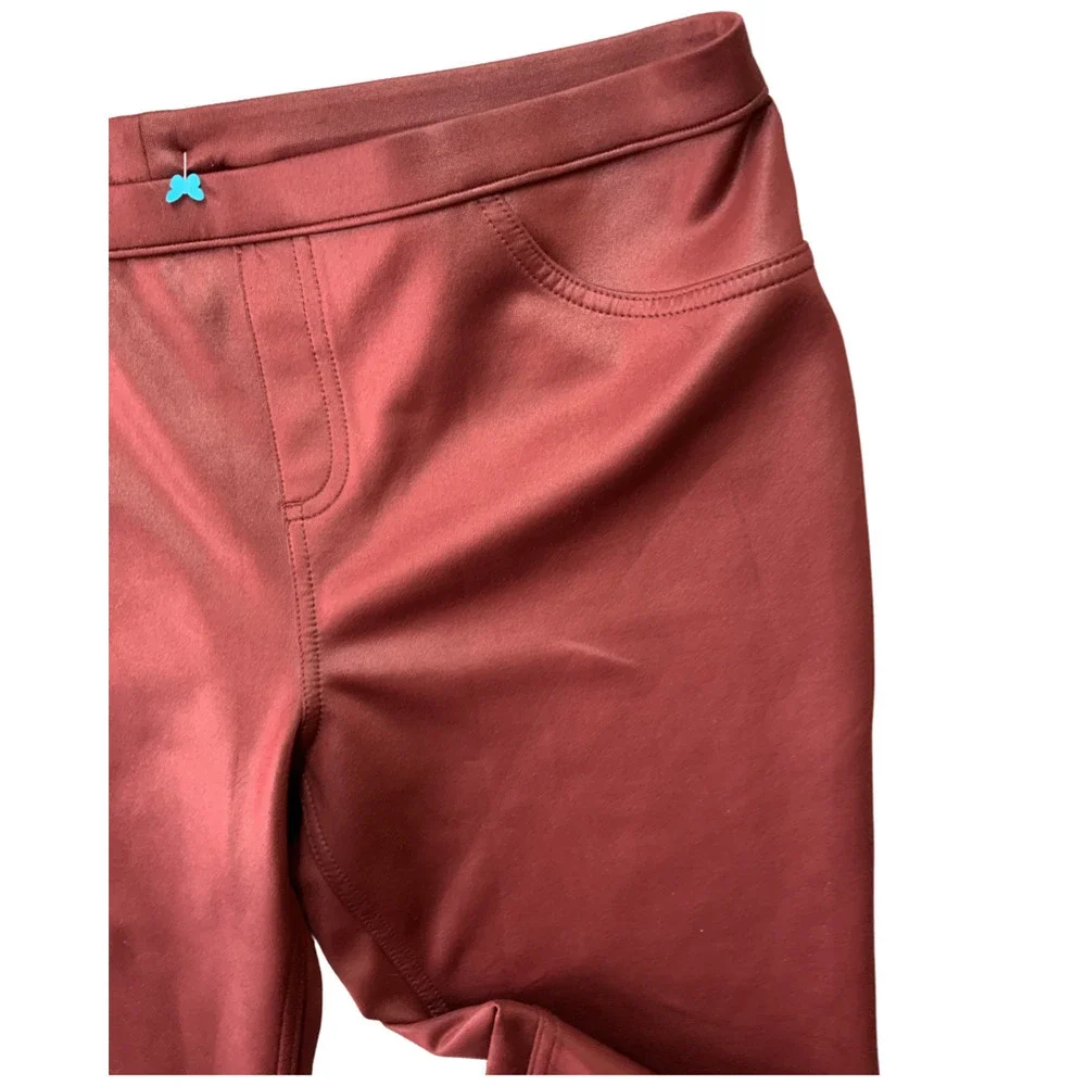 Simply Vera Wang Women's Burgundy Jeggings Leggings M - Picture 3 of 5
